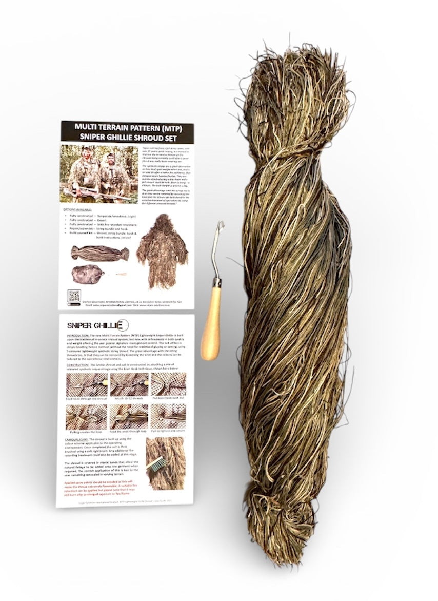Lightweight Multi Terrain Pattern Sniper Ghillie Shroud